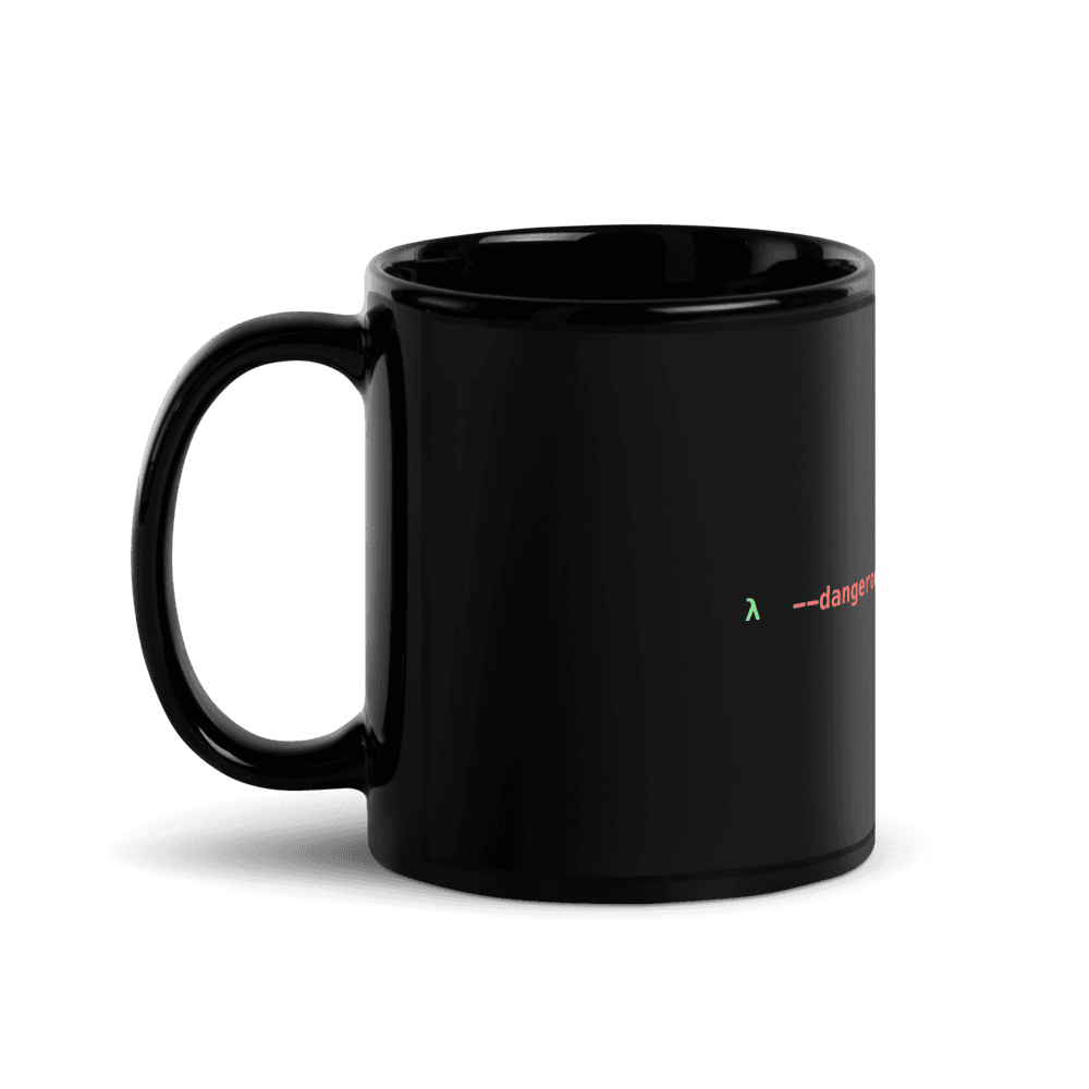 The mug is the terminal. — 11 oz ceramic mug — angle 3
